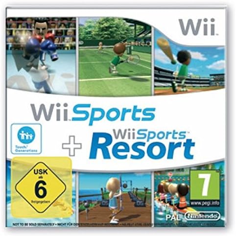 Wii Sports + Wii Sports Resort (Wii) C-164 (de segunda mano bueno, solo disco)