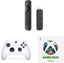 Load image into Gallery viewer, Xbox Controller - Robot White + Amazon Fire TV Stick 4K + 1 Month Game Pass Ultimate (NEW)