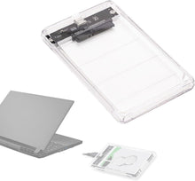 Cargar imagen en el visor de la galería, Caja de disco duro externa de 2.5 pulgadas a USB 3.0 optimizada para HDD/SSD compatible SATA3.0, carcasa de plástico para disco duro, USB C (NUEVA)