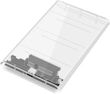 Cargar imagen en el visor de la galería, Caja de disco duro externa de 2.5 pulgadas a USB 3.0 optimizada para HDD/SSD compatible SATA3.0, carcasa de plástico para disco duro, USB C (NUEVA)