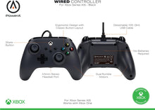 Cargar imagen en el visor de la galería, Power A, Mando con cable PowerA para Xbox Series X/S - NEGRO (NUEVO)