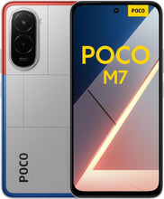 Load image into Gallery viewer, XIAOMI POCO M7 - 8+256GB Smartphone, 50MP AI Dual Camera, 6.9” FHD+ Immersive Display, Snapdragon 685, 33W Fast Charging and 18W Reverse Charging, Charger Not Included, Silver (ES Version) (New Display Unit)