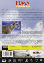 Cargar imagen en el visor de la galería, Puma, León de Los Andes - NATIONAL GEOGRAPHIC (DVD) C-198 (NUEVO)
