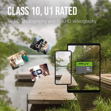 Load image into Gallery viewer, PNY Tarjeta microSDHC Elite Class 10 U1 de 32 GB, 100 MB/s, clase 10, U1, (paquete de 2) NUEVA