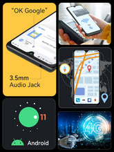 Load image into Gallery viewer, CUBOT P50 Smartphone 6.2" Screen 6GB RAM + 128GB ROM Android Mobile Phone Unlocked 20MP Camera 4200mAh Battery 4G Dual SIM/Octa-Core/NFC/GPS/OTG/Face ID - Black (NEW, showroom)