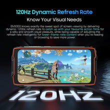 Cargar imagen en el visor de la galería, Teléfono Blackview BV9300 Teléfono Móvil Resistente 2023, 21GB+256GB MTK G99 IP68 Smartphone Todoterreno con Linterna 100LM, 6.7" FHD+, 15080mAh 33W, 50MP+32MP, Android 12 Telefono Movil Antigolpes, Naranja (de segunda mano muy bueno)