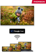 Load image into Gallery viewer, THOMSON Go Cast 150, Google TV 4K UHD, Streaming Dongle, Voice Control, Google Cast, Dolby Atmos, Digital Plus, Wi-Fi, Multi-Enchufe, 2 GB RAM, 8 GB (NUEVO)