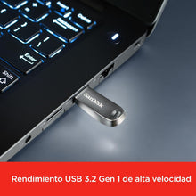 Load image into Gallery viewer, SanDisk 128GB Ultra Luxe Flash Memory, USB 3.2, with transfer speeds up to 400MB/s (N)
