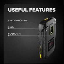 Load image into Gallery viewer, Flip Phone Hammer Dig LTE 4G Rugged Flip Phone, 2 Displays, SIM-Free, Dual SIM, Unlocked, 1200 mAh, 4G/LTE, IP68 Waterproof