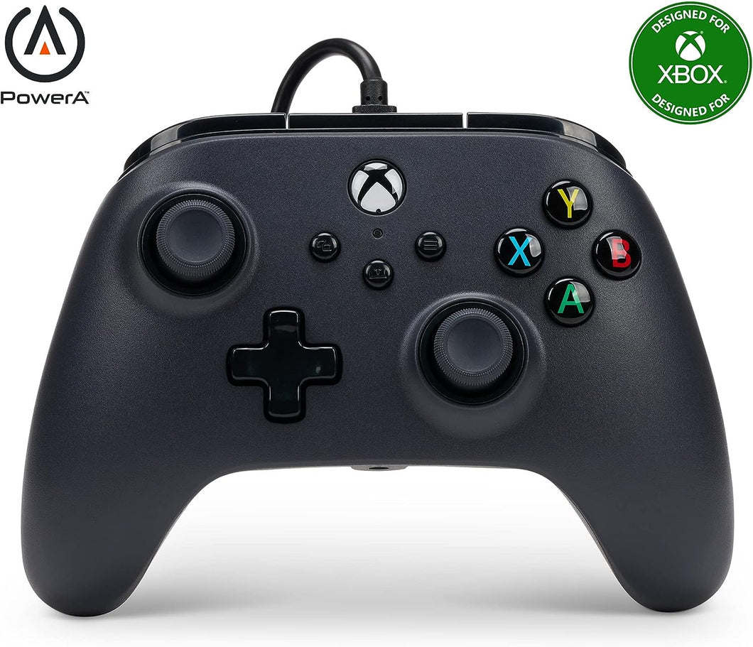 Power A, Mando con cable PowerA para Xbox Series X/S - NEGRO (NUEVO)