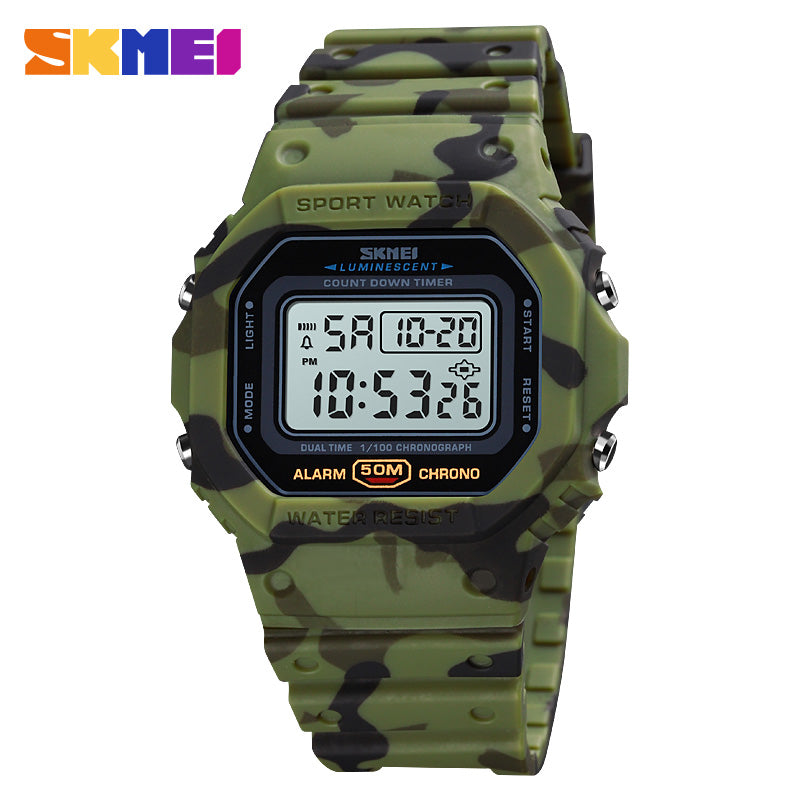 SKMEI-reloj Digital militar para hombre, pulsera deportiva, Todoterreno Model:1628 Color CAMUFLAJE (NUEVO - sin caja)