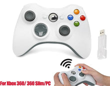 Cargar imagen en el visor de la galería, Mando inalámbrico para Xbox 360 y PC, 2,4G (NUEVO) BLANCO