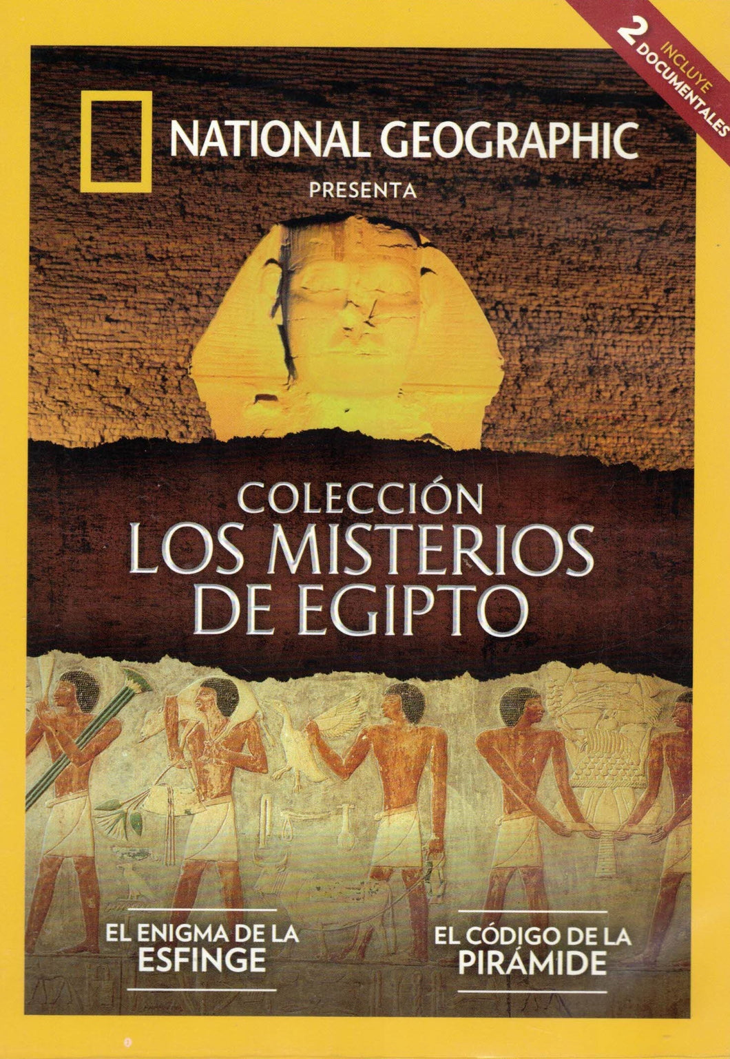 COLECCIÓN LOS MISTERIOS DE EGIPTO (DVD) NATIONAL GEOGRAPHIC - EL ENIGMA DE LA ESFINGE - EL CÓDIGO DE LA PIRÁMIDE (de segunda mano)