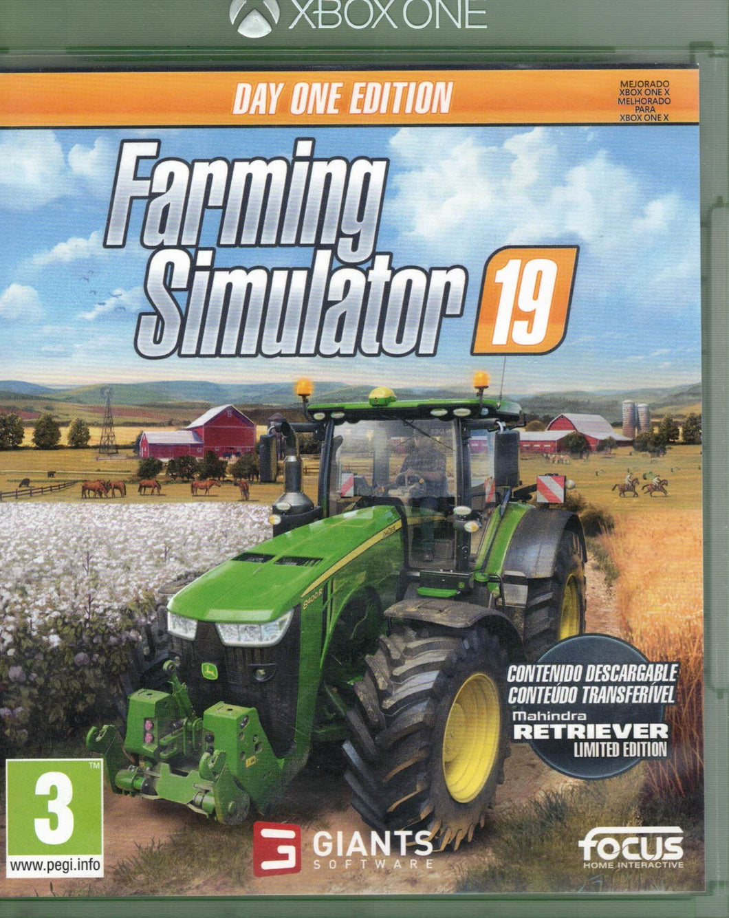 Farming Simulator 19 (XBOX ONE) (de segunda mano muy bueno, sin DLC)