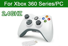 Cargar imagen en el visor de la galería, Mando inalámbrico para Xbox 360 y PC, 2,4G (NUEVO) BLANCO