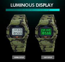 Cargar imagen en el visor de la galería, SKMEI-reloj Digital militar para hombre, pulsera deportiva, Todoterreno Model:1628 Color CAMUFLAJE (NUEVO - sin caja)