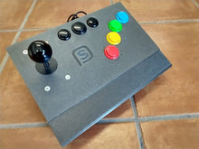 Cargar imagen en el visor de la galería, ARCADE STICK 7 BOTONES (para PC, PS3 y Raspberry) (NUEVO, de exposición) (IMPRESIÓN 3D)
