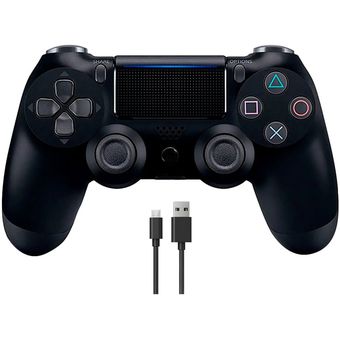 Mando compatible PS4 Negro - mando inalámbrico con Bluetooth (NUEVO, sin caja)