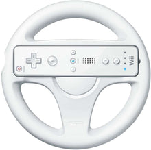 Load image into Gallery viewer, OFFICIAL White Wii Steering Wheel (good used, controller sold separately)