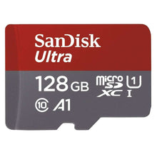 Cargar imagen en el visor de la galería, SanDisk Ultra - Tarjeta de memoria microSDXC de 128 GB con adaptador SD NUEVA
