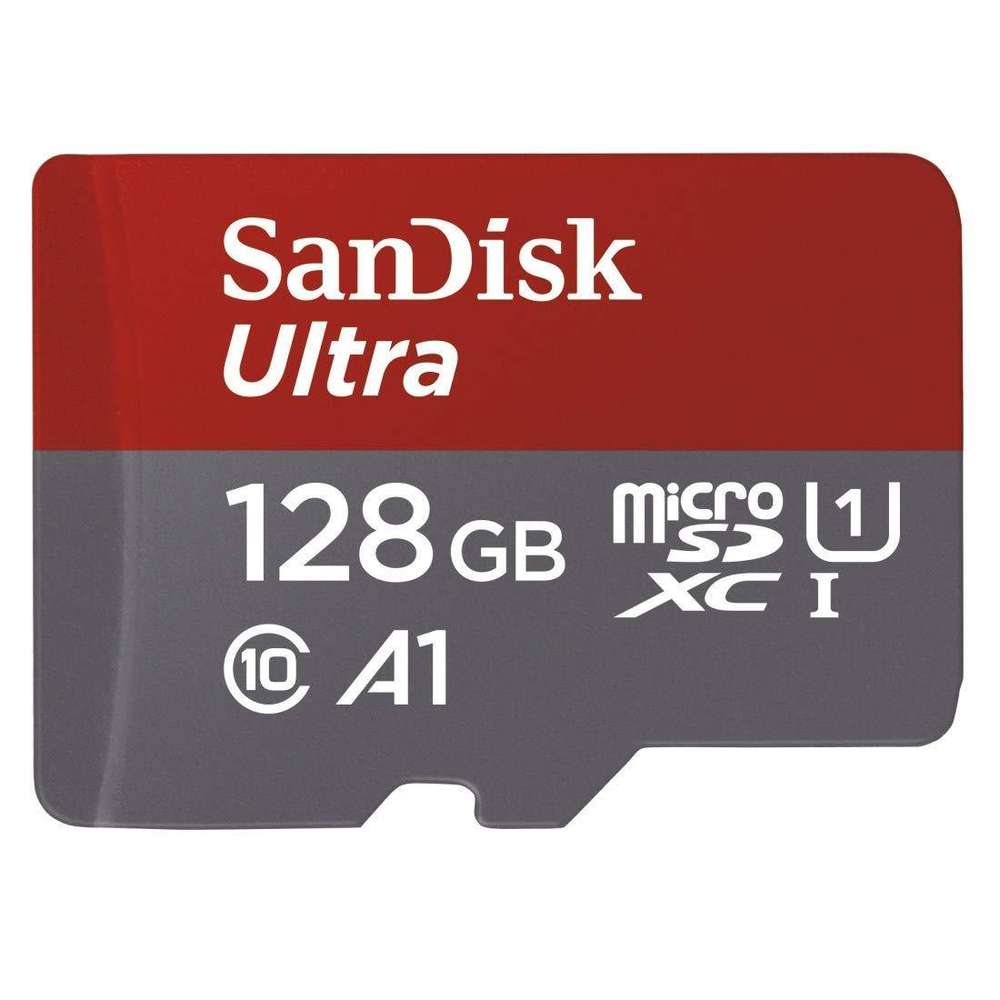 SanDisk Ultra - Tarjeta de memoria microSDXC de 128 GB con adaptador SD NUEVA