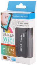 Cargar imagen en el visor de la galería, Mini Router M1 Wifi 3G / 4G Portátil Wlan Hotspot 150Mbps Rj45 Usb Router Inalámbrico (NUEVO)
