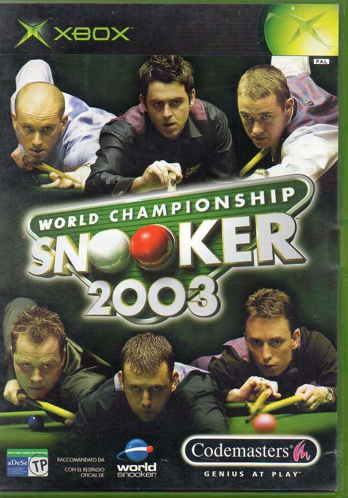 World Championship Snooker 2003 (XBOX) (de segunda mano muy bueno)