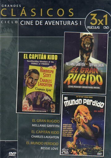 Grandes Clásicos Cine de Aventuras I 3x1 (DVD) *EL CAPITÁN KIDD  *EL GRAN RUGIDO  *EL MUNDO PERDIDO - NUEVO