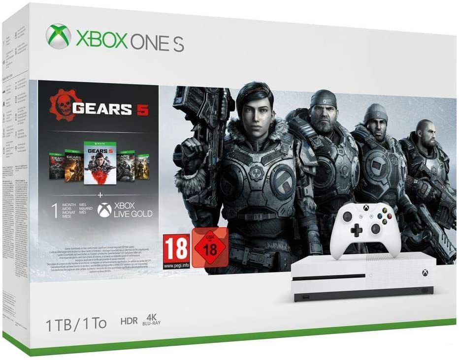 Xbox One S 1TB BLANCA - Gears 5 (NUEVA)
