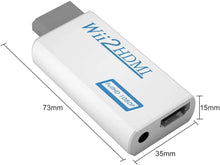 Cargar imagen en el visor de la galería, Adaptador convertidor Compatible con Wii HDMI, Conector de Audio y vídeo Full HD 720P HD (nuevo)
