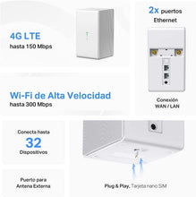 Load image into Gallery viewer, WIRELESS ROUTER MERCUSYS MB110-4G LTE 4G