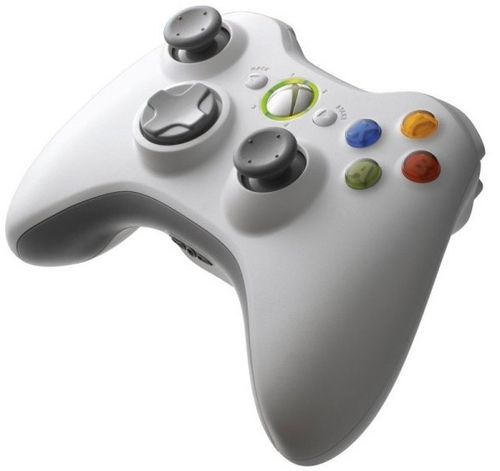 Mando Xbox 360 inalámbrico blanco Original  (de segunda mano bueno)
