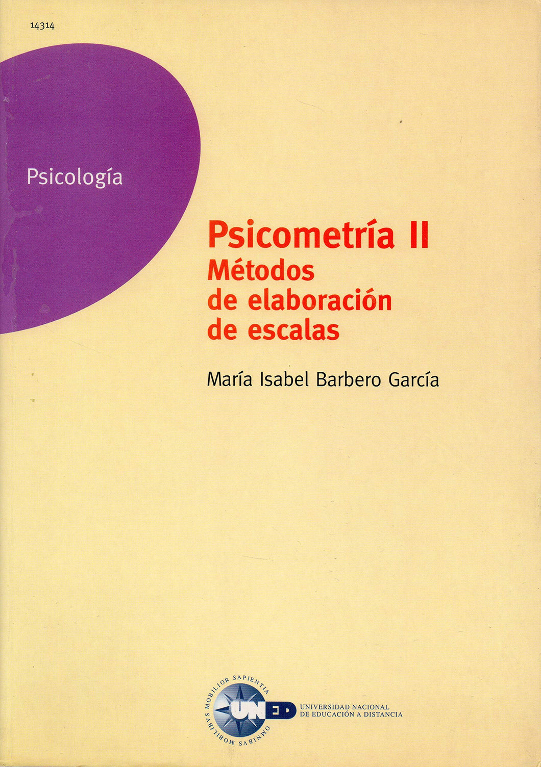 Psicometria II: metodos de elaboracion de escalas Tapa blanda – 1 junio 2000 (de segunda mano bueno) Libro
