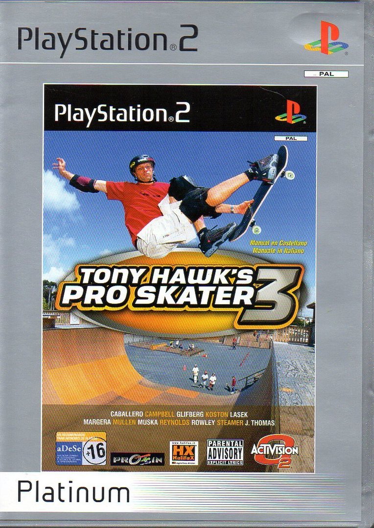 Tony Hawk´s Pros Skater 3 (Ps2) Platinum (de segunda mano muy bueno)