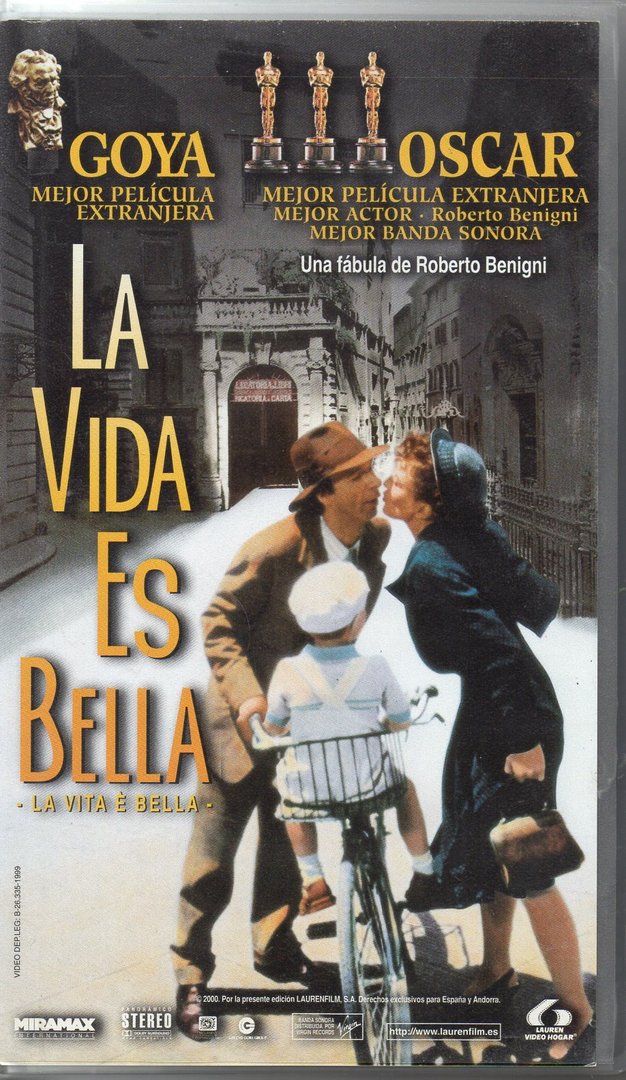 LA VIDA ES BELLA (VHS) (de segunda mano bueno)