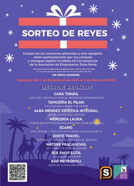 👑 Super Sorteo de Reyes 2026 👑 Asociación de Empresarios Zona Norte Plasencia
