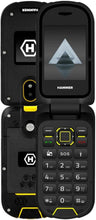 Load image into Gallery viewer, Flip Phone Hammer Dig LTE 4G Rugged Flip Phone, 2 Displays, SIM-Free, Dual SIM, Unlocked, 1200 mAh, 4G/LTE, IP68 Waterproof

