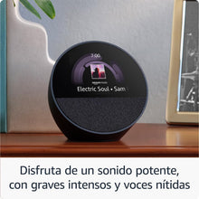 Cargar imagen en el visor de la galería, Amazon Echo Spot (última generación) Despertador inteligente con sonido de calidad y Alexa - Negro (NUEVO)
