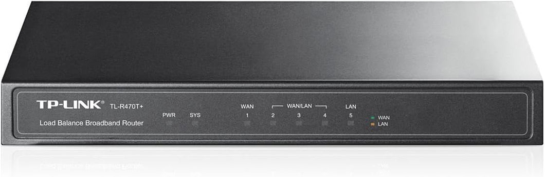Router de Banda Ancha con Balanceo de Carga TP-LINK TL-R470T+/ 5 Puertos 10/100Mbps (PC)(de segunda mano como nuevo)