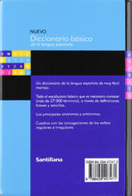 Cargar imagen en el visor de la galería, Diccionario Básico de La Lengua Española Santillana C-85 (LIBRO) (de segunda mano muy bueno)
