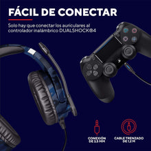 Cargar imagen en el visor de la galería, Trust Gaming Cascos PS4 y PS5 Auriculares de Gaming GXT 488 Forze-B, Licencia Oficial para Playstation, Micrófono Plegable, Altavoces Activos de 50 mm, Cable Trenzado de Nailon de 1.2 m, Azul (NUEVO)
