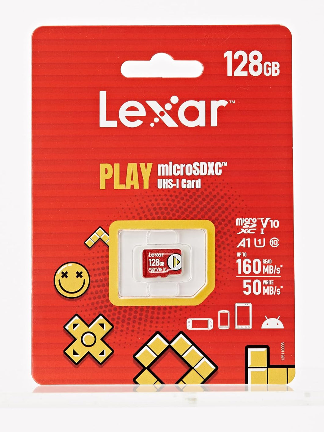 Lexar PLAY Tarjeta Micro SD 128 GB, Tarjeta Memoria microSDXC UHS-I, Hasta 160MB/s  (NUEVO)