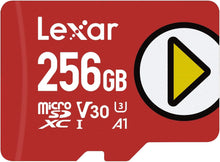 Cargar imagen en el visor de la galería, Lexar Play Tarjeta Micro SD 256GB, microSDXC UHS-I, hasta 150MB/s (NUEVA)
