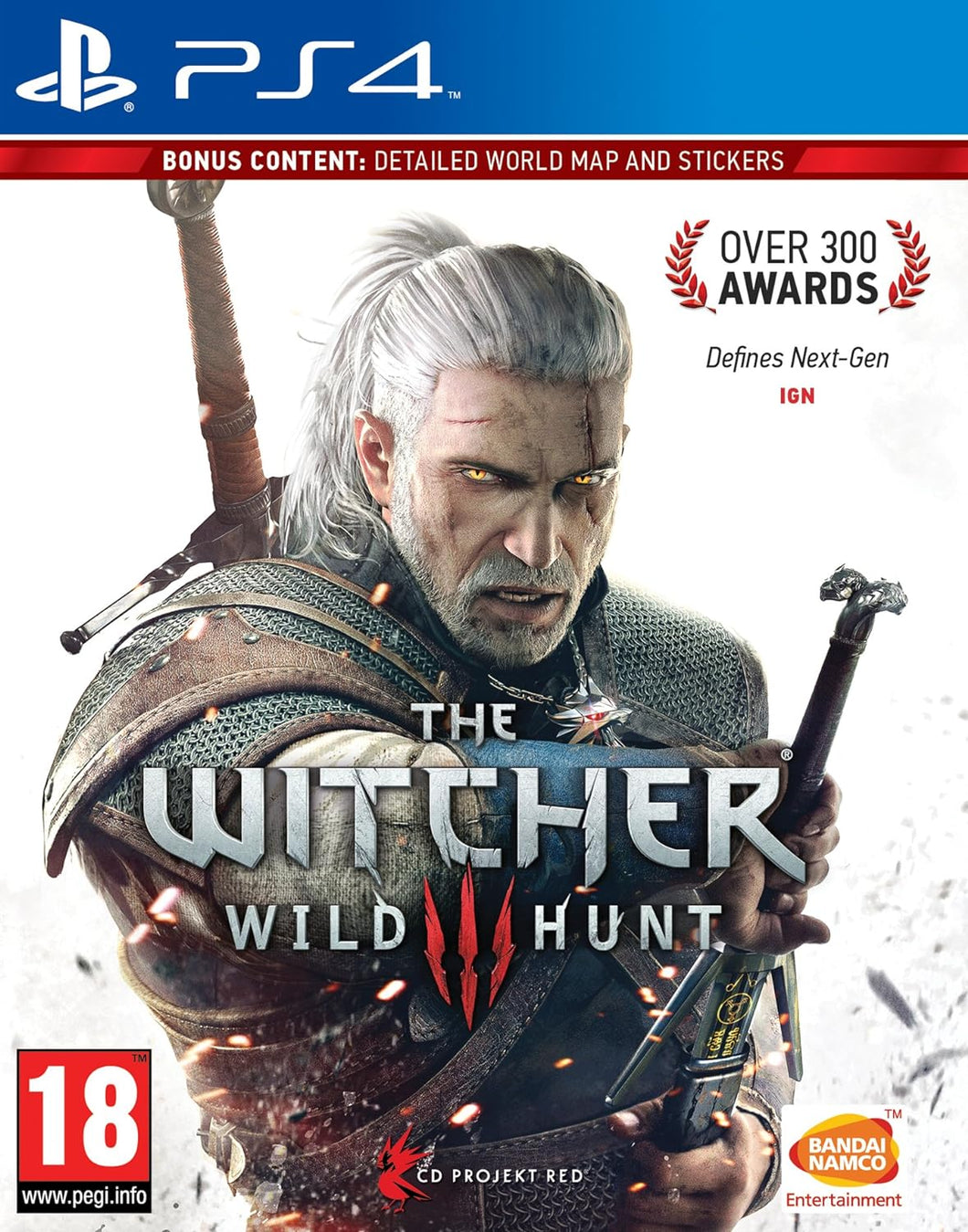 The Witcher 3: Wild Hunt (PS4)(English Import)(very good second-hand, no DLC)