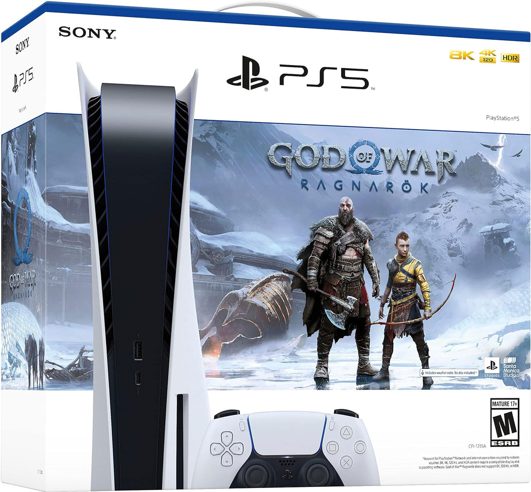 Playstation 5 Standard Console + God of War Ragnarök (PS5) NEW SONY PS5 CONSOLE