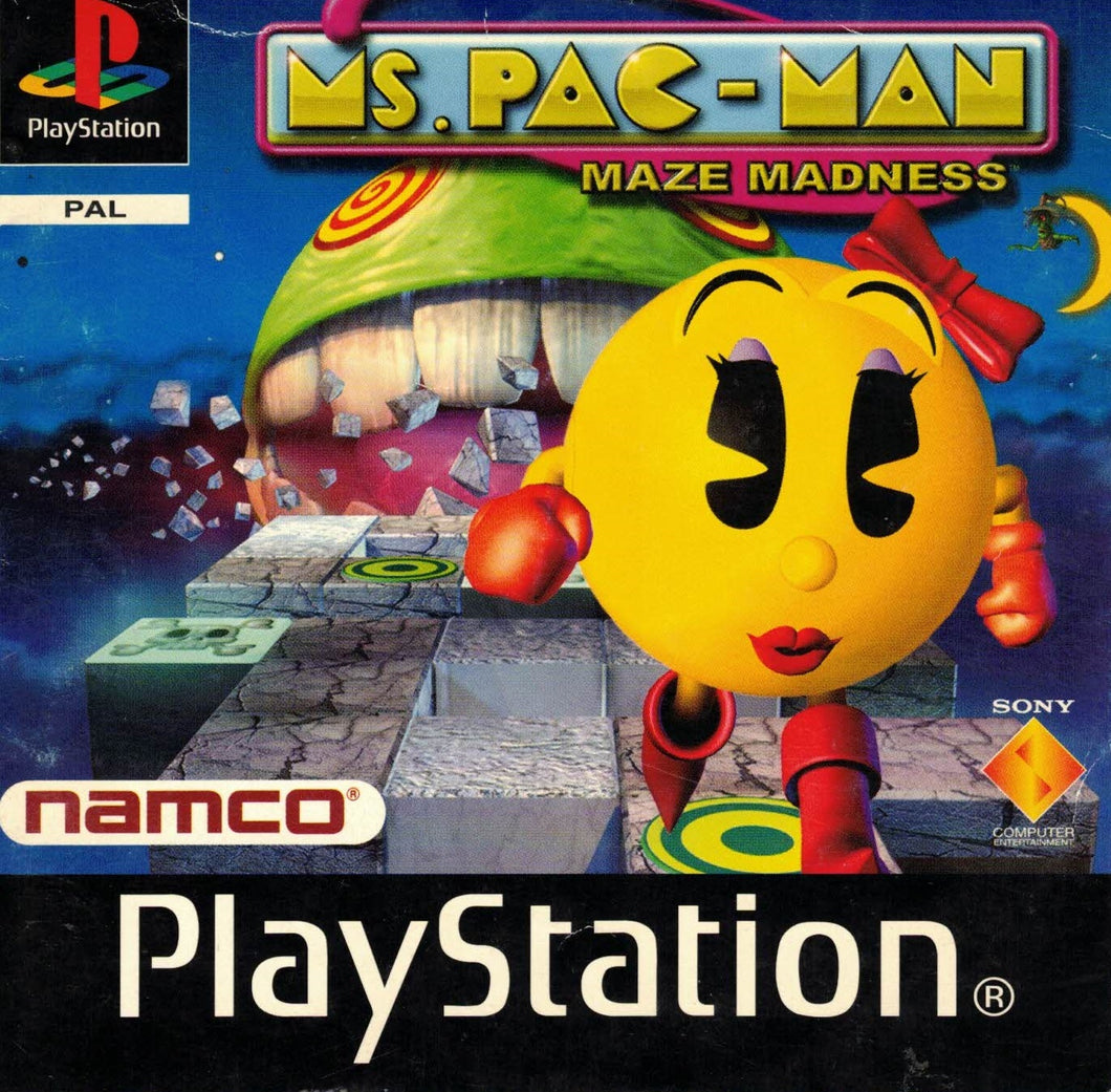 MS.PAC-MAN (ps1) Playstation (second hand, good, just disc and manual)