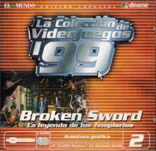 Cargar imagen en el visor de la galería, LA COLECCION DE VIDEJUEGOS 99 BROKEN SWORD LA LEYENDA DE LOS TEMPLARIOS 2 x CD(PC)(de segunda mano)
