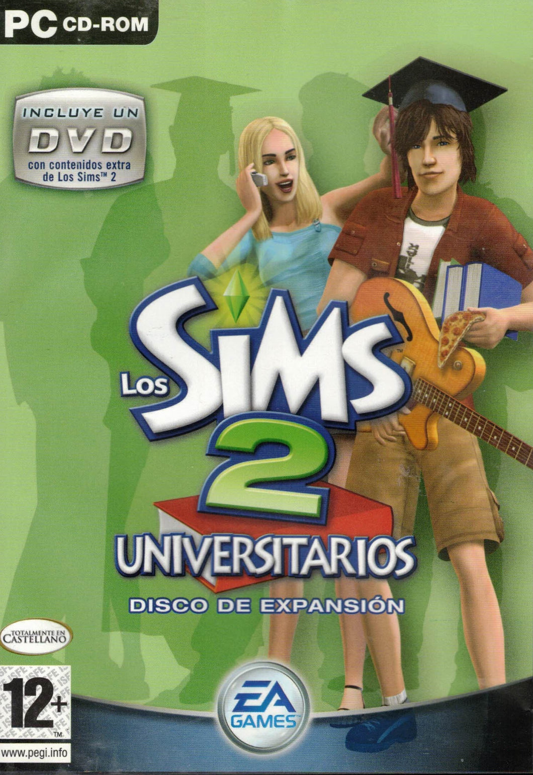 Los Sims 2 Universitarios PC (DISCO DE EXPANSIÓN)(de segunda mano muy bueno)