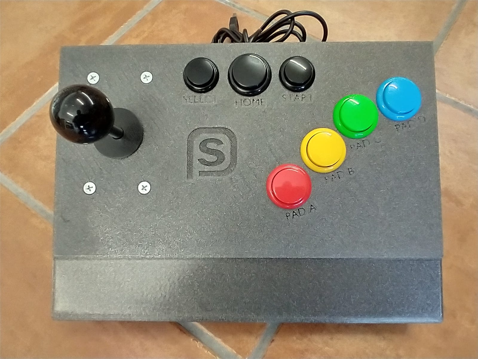 Stick Raspberry Game ARCADE STICK 7 BUTTONS (for PC, PS3 and Raspberry) (NEW, for exhibitio ...