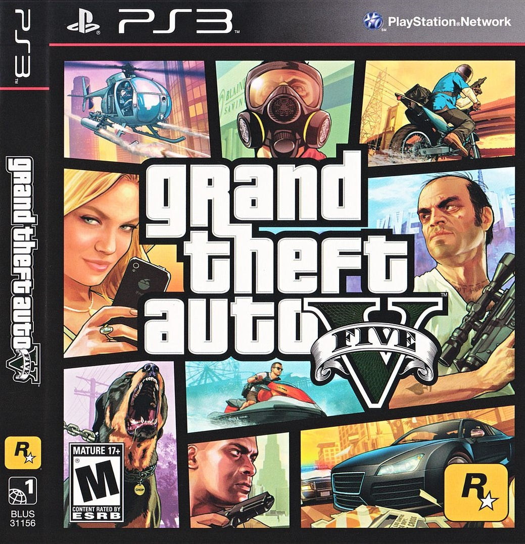 Grand Theft Auto V (PS3)(SOLO DISCO, de segunda mano bueno)